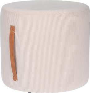 Hoker Pufa aksamit sztruks bezowa