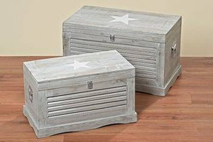 Skrzynia "Stern " zestaw 2 szt. Shabby Chic