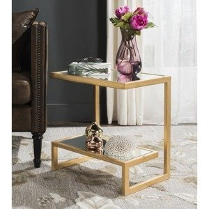 Stolik kawowy, pomocniczy  Safavieh "KENNEDY MIRROR TOP GOLD  "