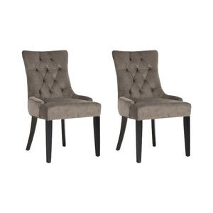 Krzeslo Safavieh zestaw 2 sztuki  chesterfield"  ABBY 19"H TUFTED SIDE "