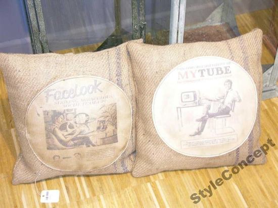 Poszewka na poduszkę " Patch II" Vintage