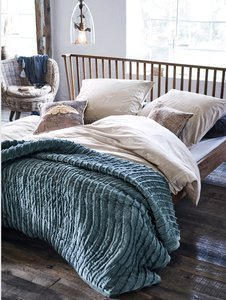 Narzuta na lozko aksamit salbei 250 x 250 cm