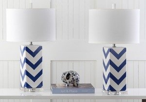 Lampka Safavieh "CHEVRON STRIPE " zestaw 2 szt.