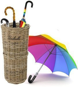 Kosz Parasolnik stojak na parasole  wikllina Prowansja