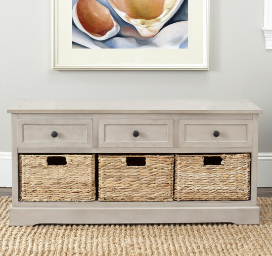 Ławka Safavieh " ISAAC 3 DRAWER WOODEN "